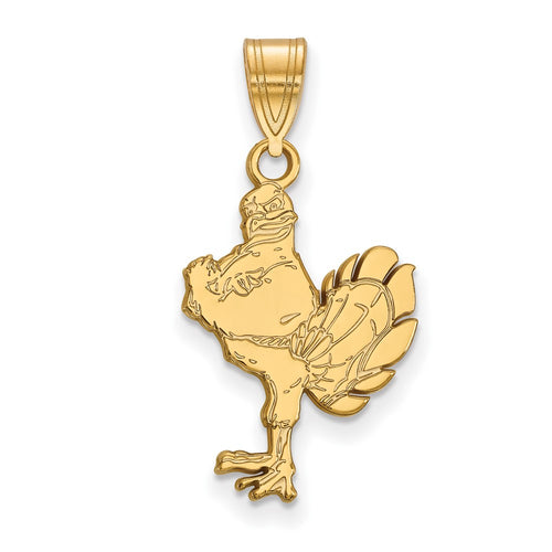 10k Gold LogoArt Virginia Tech HokieBird Large Pendant