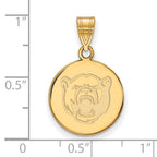 10k Gold LogoArt Baylor University Medium Disc Pendant