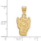 10k Gold LogoArt North Carolina State University Wolf Medium Pendant