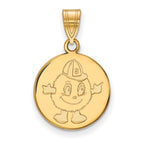 10k Gold LogoArt Syracuse University Mascot Medium Disc Pendant
