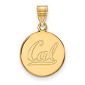 14k Gold LogoArt University of California Berkeley Medium Disc Pendant