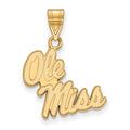 14k Gold LogoArt University of Mississippi Ole Miss Medium Pendant
