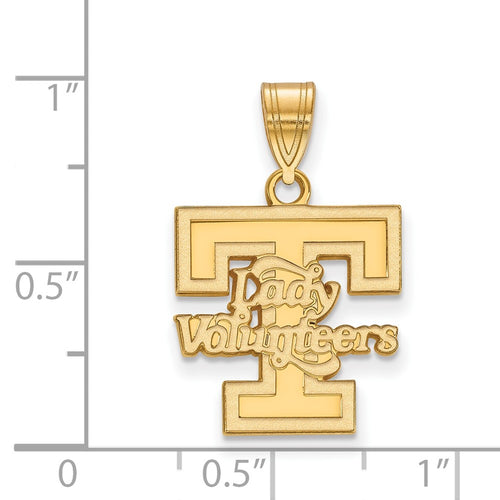 10k Gold LogoArt University of Tennessee Lady Volunteers Medium Pendant
