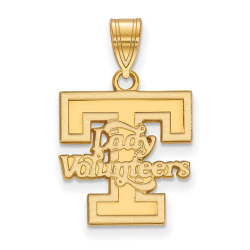 10k Gold LogoArt University of Tennessee Lady Volunteers Medium Pendant