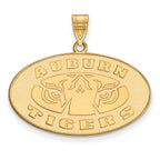 10k Gold LogoArt Auburn Tigers Large Pendant