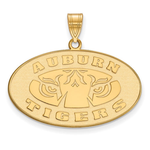 10k Gold LogoArt Auburn Tigers Large Pendant