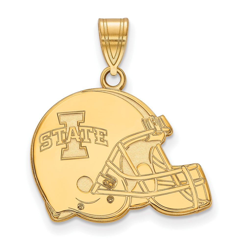 14k Gold LogoArt Iowa State University Football Helmet Pendant