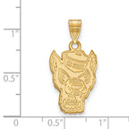 10k Gold LogoArt North Carolina State University Wolf Large Pendant