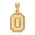 14k Gold LogoArt The Ohio State University Letter O Medium Pendant