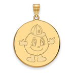 10k Gold LogoArt Syracuse University Mascot Extra Large Disc Pendant