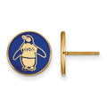 Sterling Silver Gold-plated LogoArt Theta Phi Alpha Sorority Symbol Color Enamel Post Earrings
