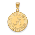 10k Gold LogoArt University of Alabama Crimson Tide Large Disc Pendant