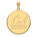 10k Gold LogoArt University of California Berkeley Extra Large Disc Pendant
