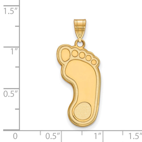 10k Gold LogoArt University of North Carolina Tar Heel Extra Large Pendant