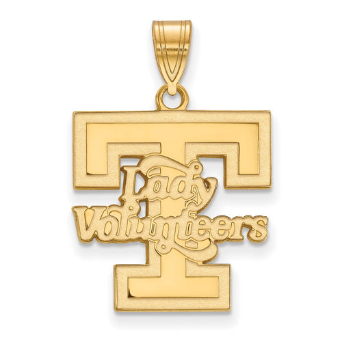 10k Gold LogoArt University of Tennessee Lady Volunteers Large Pendant