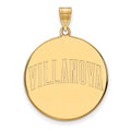 10k Gold LogoArt Villanova University Extra Large Disc Pendant