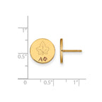 Sterling Silver Gold-plated LogoArt Alpha Phi Sorority Symbol Color Enamel Post Earrings