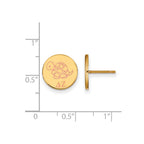Sterling Silver Gold-plated LogoArt Delta Zeta Sorority Symbol Color Enamel Post Earrings
