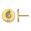 Sterling Silver Gold-plated LogoArt Kappa Delta Sorority Symbol Color Enamel Post Earrings