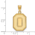 10k Gold LogoArt The Ohio State University Letter O Large Pendant