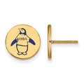 Sterling Silver Gold-plated LogoArt Theta Phi Alpha Sorority Symbol Color Enamel Post Earrings