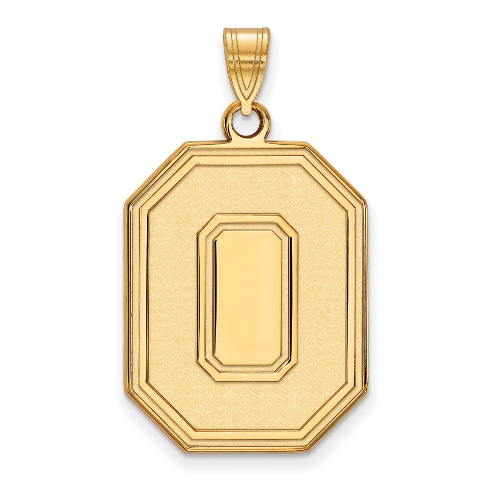 14k Gold LogoArt The Ohio State University Letter O Extra Large Pendant