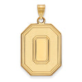 10k Gold LogoArt The Ohio State University Letter O Extra Large Pendant
