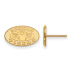 10k Gold LogoArt Auburn Tigers Extra Small Post Earrings