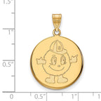 10k Gold LogoArt Syracuse University Mascot Large Disc Pendant
