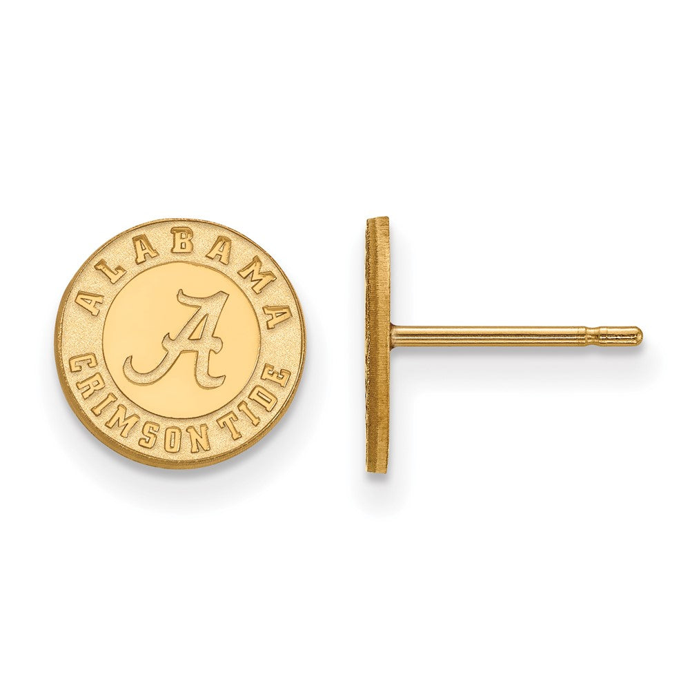 10k Gold LogoArt University of Alabama Crimson Tide Extra Small Post Earrings