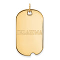 14k Gold LogoArt University of Oklahoma Large Dog Tag Pendant