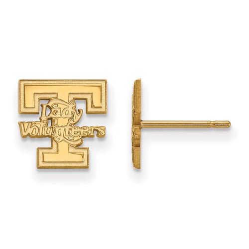 10k Gold LogoArt University of Tennessee Lady Volunteers Extra Small Post Earrings