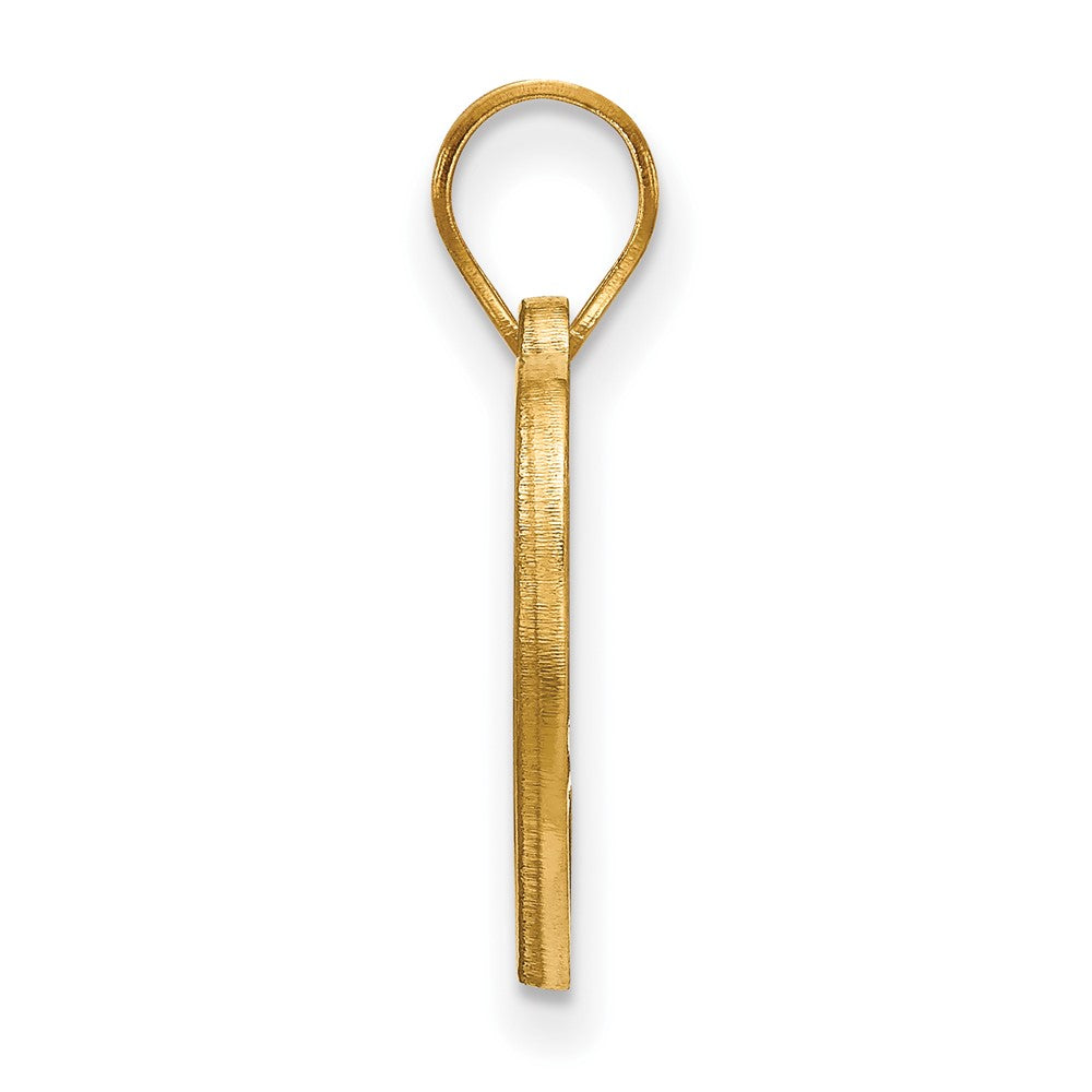 Sterling Silver Gold-plated LogoArt Wake Forest University W-F Deacon Heart Pendant