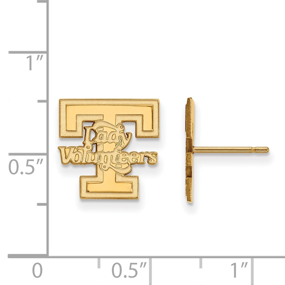 10k Gold LogoArt University of Tennessee Lady Volunteers Small Post Earrings