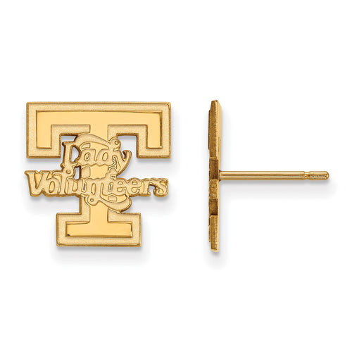 10k Gold LogoArt University of Tennessee Lady Volunteers Small Post Earrings