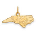 10k Gold LogoArt East Carolina University Map Extra Small Pendant