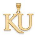 14k Gold LogoArt University of Kansas K-U Medium Pendant