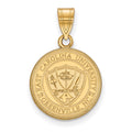 Sterling Silver Gold-plated LogoArt East Carolina University Medium Crest Pendant