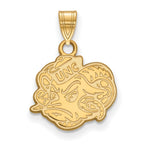 10k Gold LogoArt University of North Carolina Ram Small Pendant