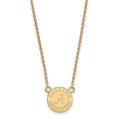 Sterling Silver Gold-plated LogoArt University of Alabama Crimson Tide Small Pendant 18 inch Necklace