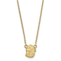 14k Gold LogoArt University of Georgia Bulldog Small Pendant 18 inch Necklace