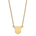 10k Gold LogoArt University of Illinois Victory Badge Small Pendant 18 inch Necklace