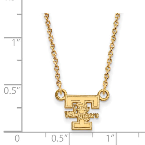 10k Gold LogoArt University of Tennessee Lady Volunteers Small Pendant 18 inch Necklace