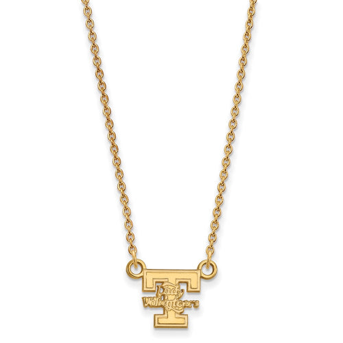 10k Gold LogoArt University of Tennessee Lady Volunteers Small Pendant 18 inch Necklace