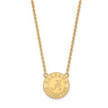 10k Gold LogoArt University of Alabama Crimson Tide Large Pendant 18 inch Necklace
