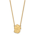 14k Gold LogoArt University of Georgia Bulldog Large Pendant 18 inch Necklace