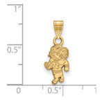 10k Gold LogoArt University of North Carolina Ram Small Pendant