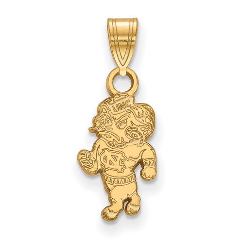 10k Gold LogoArt University of North Carolina Ram Small Pendant
