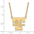 14k Gold LogoArt University of Tennessee Lady Volunteers Large Pendant 18 inch Necklace