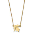 10k Gold LogoArt Michigan State University Spartan Small Pendant 18 inch Necklace